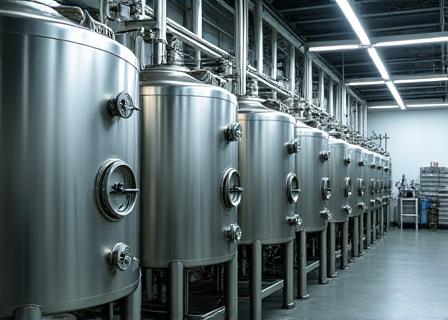Apparecchiatura in acciaio inox per l'estrazione di essenze floreali